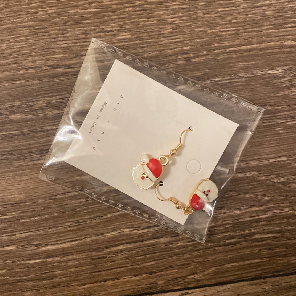 Santa clause earrings